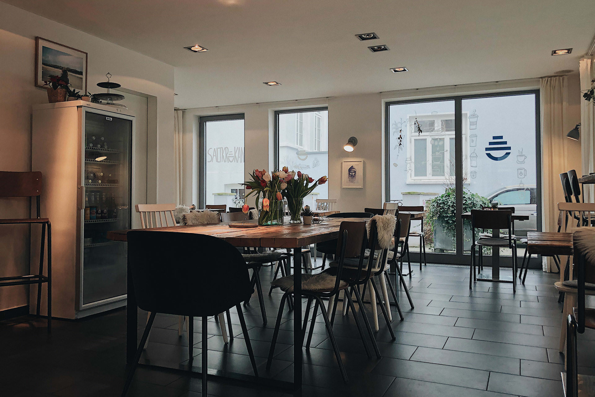 Innenansicht des Saltkrokan Cafés